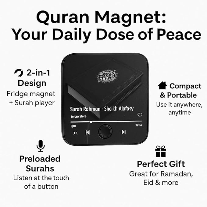 Noorah™ Quran Magnet Speaker with Preloaded Surah