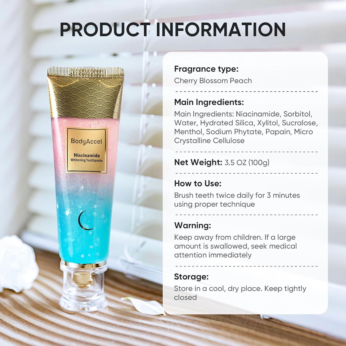 Body Accel™ Whitening Toothpaste with Niacinamide