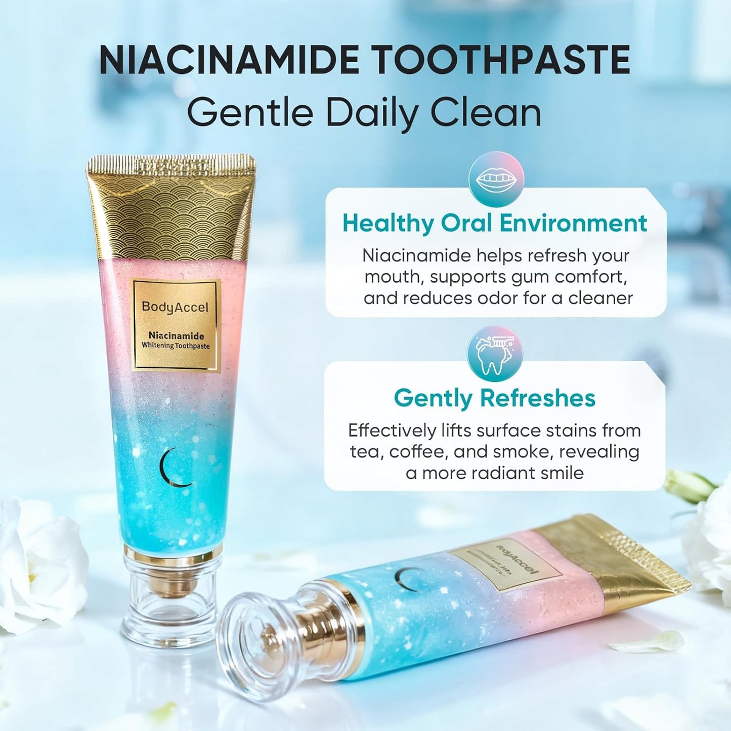 Body Accel™ Whitening Toothpaste with Niacinamide